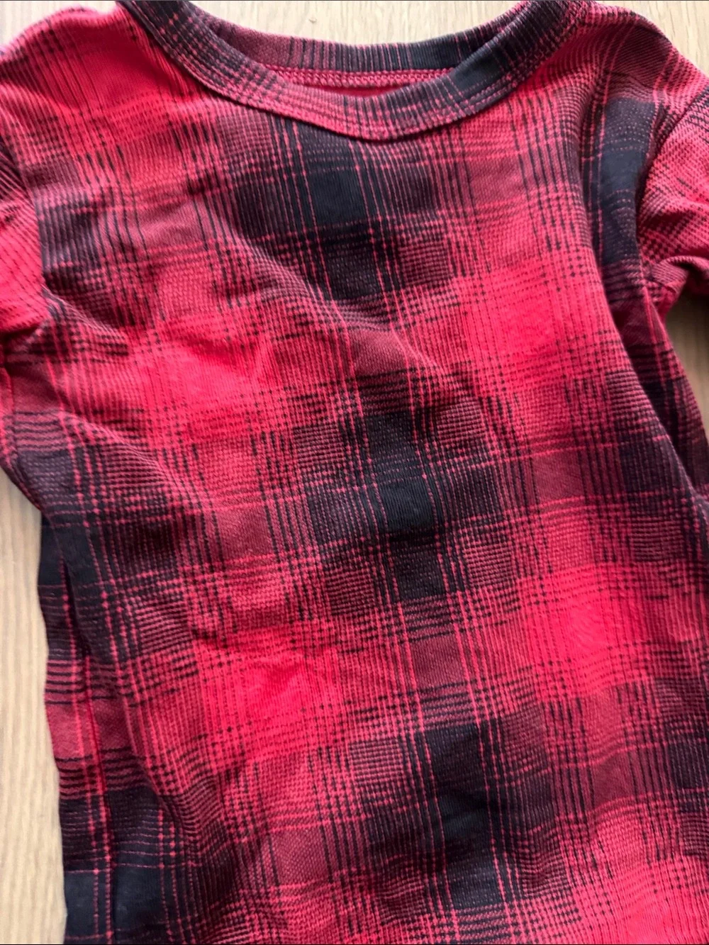 Gap Red Plaid Kids Pajama Set - Long Sleeve Top & Pants 18-24M